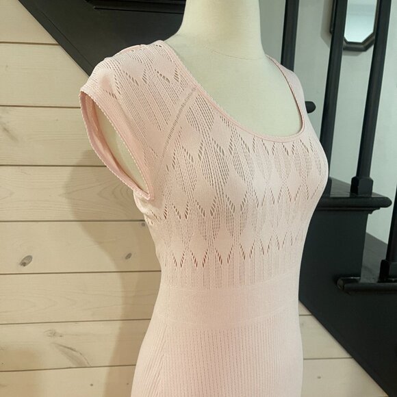 048 Free People Robin Seamless Midi Dress Petal Pink NWOT Size M/L - Picture 5 of 10